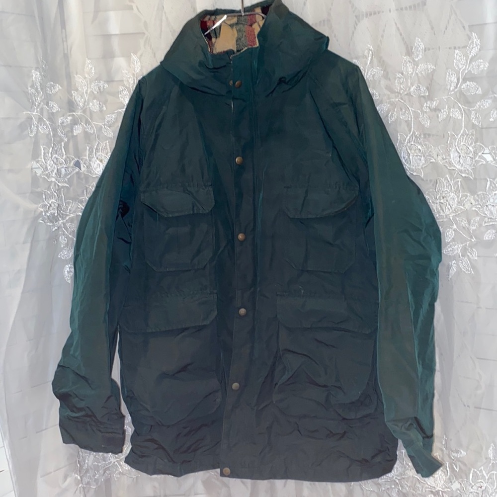 Vintage Woolrich Mens Coat Plaid Lining